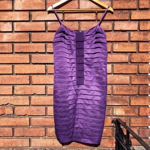 FEMME DE CARRIERE Purple Pencil Dress